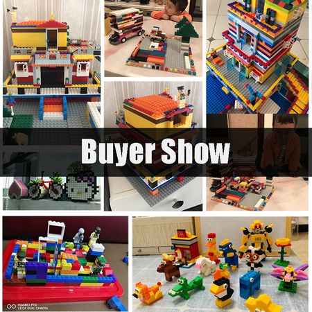 MMloveBB 1500 Pcs Building Blocks Sets City DIY Creative Bricks Compatible Bricks Bulk Educational Kids Toy Blocks