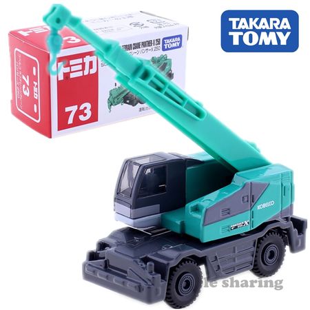 Takara Tomy Tomica No.73 KOBELCO ROUGH TERRAIN CRANE PANTHER Model Kit 1:116 Miniature Diecast Construction Vehicle Mould Toy