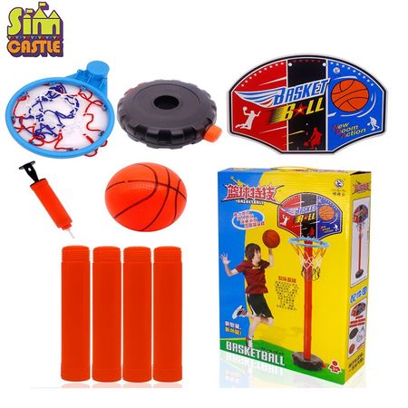 Children Basketball Playing Set Outdoor Sports Kids Toys Adjustable Stand Basket Holder Hoop Goal Game Mini Indoor Yard Boy Toys