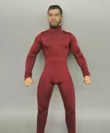 1/6 Scale Red Outfit Bodysuit Costume Jumpsuit  Model Fit Action Figure No Body