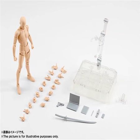 BODY KUN / BODY CHAN BJD Grey Color Ver. Black PVC Action Figure Collectible Model Toy