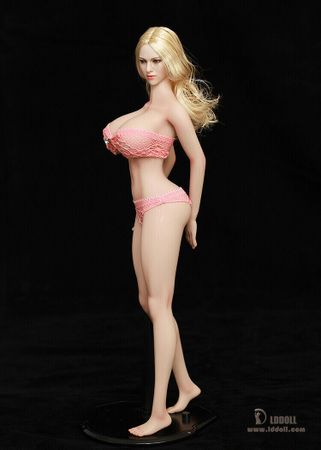 LDDOLL 1/6 Pink Skin 28cm  Girl Seamless Silicone Action Figure Body For KT Head