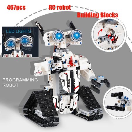 467pcs City Puzzle Creativity Remote Control Robot Bricks Building Blocks RC Crawler legoINGlys technic rc Robot Kids Toys Gifts
