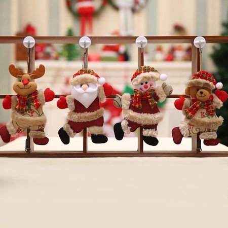 1PC Small Scale Christmas Decoration Santa Claus Snowman DIY Pendant Doll for Christmas Tree Home Decor Kids Gift Navidad