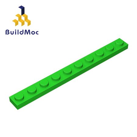 BuildMOC Compatible Assembles Particles 4477 1x10 For Building Blocks DIY LOGO Educational High-Tech Spare Toys