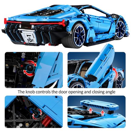 3842PCS Creator Speed Mad Cow Sports Vehicle Building Blocks City Technic Racing Car MOC Model Bricks Collect Gift Toys for Kids