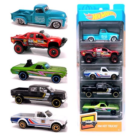 Original 5pcs/pack Hot Wheels Car Toy 1:64 Model Car Hotwheels Car Toys for Boys Fast and Furious Diecast Carro Gift