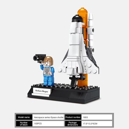 1801 Aviation Rocket Satellite Space Shuttle Moon Exploration Vehicle Building Blocks Star Travel Educational Toys for Kids Gift