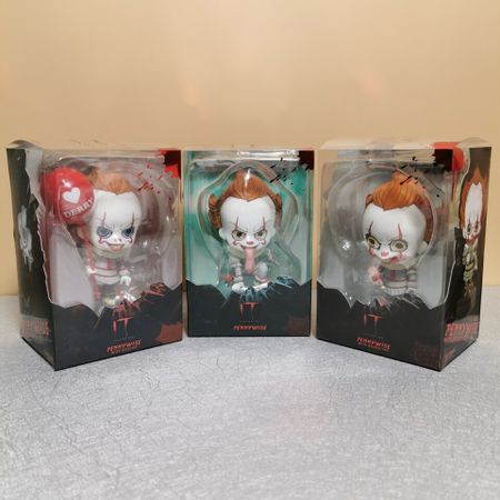 Tronzo Cute IT Pennywise Little Clown Dolls Figure Horror Movie IT Evil Demon Clown PVC Action Figure Model Dolls Toys