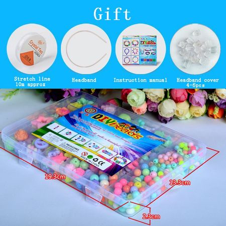 700Pcs/set 24 Grid Colorful Beads Creative Toys For Girls Jewelry DIY Handmade Making Puzzle Kit Arts And Crafts Children Toy