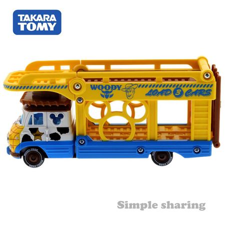 Takara Tomy Tomica Disney Motor Palstranpo Woody Transporter Mould Diecast Metal Pop Baby Doll Magic Kids Toys