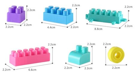 200 Pcs Building Blocks Child Large Particles Plastic Inserted Assembled Building Blocks Baby Figures Educational Toy Kid Gift