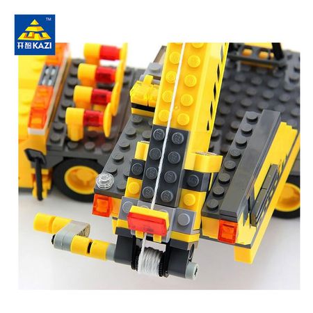 380+pcs City Series Building Blocks 3D Crane Model Blocks Assembly DIY Construction Bricks Building Toys For Children Kids Gift