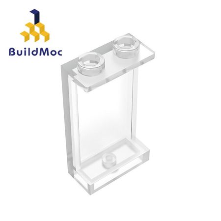 BuildMOC 87544 Panel 1 x 2 x 3 with Side Supports - Hollow Studs For Building Blocks Parts DIY Educational Tech Parts Toys
