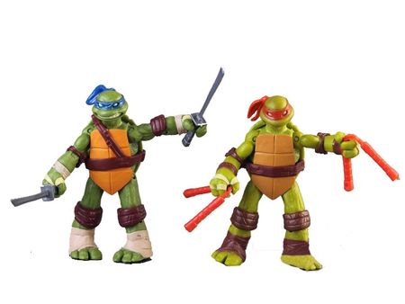 PVC 12CM Anime figures Leonardo Donatello Michelangelo Raphael action figures model turtles toy