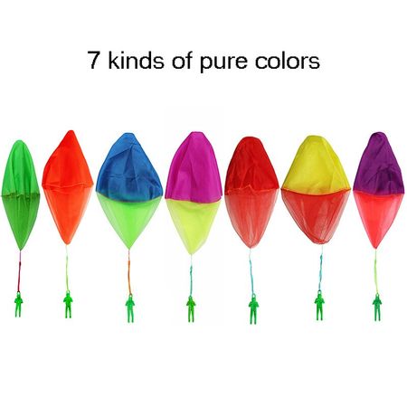 Colorful Hand Throwing Parachute Outdoor Sports Fly Toy Educational Kids Playing Soldier Parachute Fun Flying Toy Parachute Men