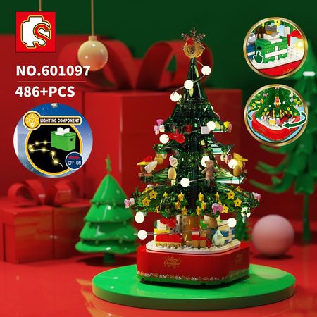 2020 Christmas Winter Village City Train Building Blocks Bricks Toys Sets  legoINGlys  Christmas Tree Lights Christmas Gift