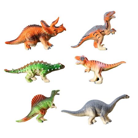 12 Pcs/set Dinosaur Model Toy Tyrannosaurus Rex Plastic Animal Educational Action Figures Toys Children Birthday Gift