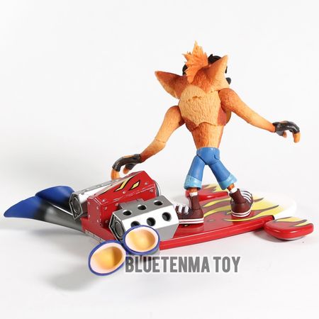 NECA Game Deluxe Crash Bandicoot with Jet Board	PVC Action Figure Toy Doll Gift