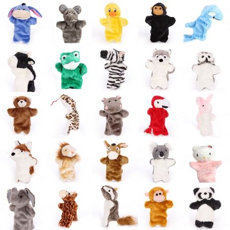 29 Styles 25cm Animal Plush Hand Puppet Toys Baby Educational Hand Puppets Animal Plush Dolls Hand Toys for Kids Children Gifts
