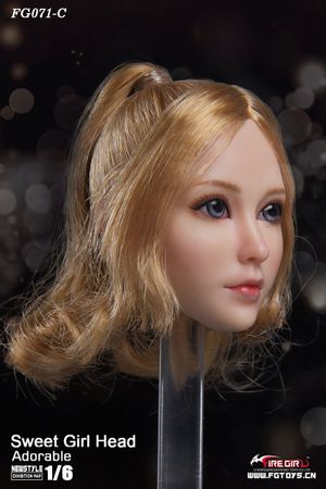 1/6  Asian Beauty Female FG071 Teen Sweet Girl Head Sculpt for 12 Inch Action Figure