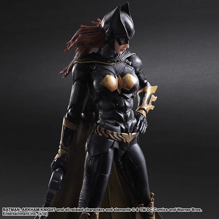 PLAY ARTS 25cm Batman Female Barbara Gordon Arkham Knight Action Figure Model Toys