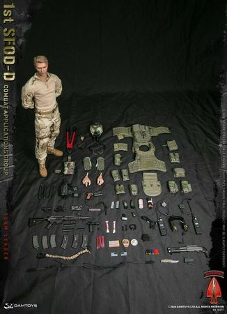 1 6 Scale DAMTOYS 1st SFOD-D Combat Applications Group Team Leader Doll 78077 For Collection