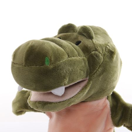 1pcs 25cm Hand Puppet Crocodile Animal Plush Toys Baby Educational Hand Puppets Story Pretend Playing Dolls for Kids Gifts