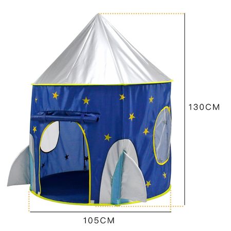 Portable 3 In 1 Children's Tent Foldable Baby Spaceship Tent Rocket ship Tent For Kids Dry Pool Ball play house Beach Toy Gifts