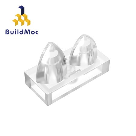 BuildMOC Compatible Assembles Particles 15209 2x1 For Building Blocks Parts DIY enlighten bricks Educational Tech Parts Toys