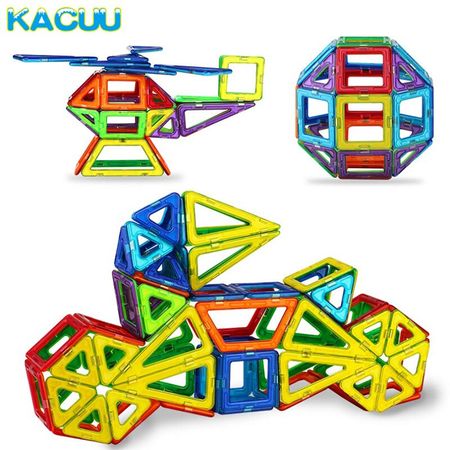 184pcs-110pcs Mini Magnetic Designer Construction Set Model & Building Toy Plastic Magnetic Blocks Educational Toys For Kids Gif