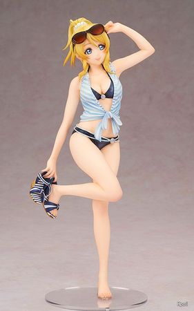 Japanese Anime Love Live School idol Project Ayase Eli Swimsuit Version Sexy Girls Figure Model Toys
