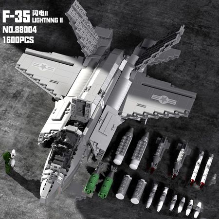 F-35 Lighting F-22 Raptor Fighter Model Building Blocks Bricks Military Airplane Bicks Toys For Kid Boys Christmas Gift