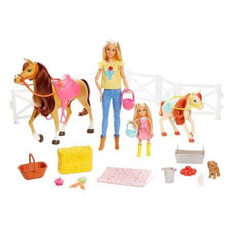 Original barbie doll barbie luxury stable girl princess outing toy children gift game set birthday gift FXH15