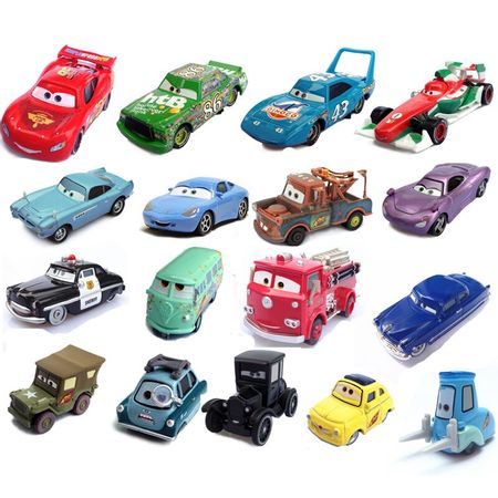 1:55 Disney Pixar Cars 2 3 Lightning McQueen Mater Diecast Metal Model Car Birthday Chirstmas Gift Educational Toys For Children