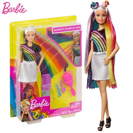 Original Rainbow Hair Princess Barbie Doll Fashion Birthday Gifts Barbie Accessories Clothes Girls Doll Bonecas Baby Toys Kids