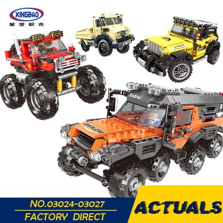 XINGBAO Lepining Adventure time All Terrain Vehicle RC Car Educational Toys For Children Model Kit Building Blocks Bricks Gifts