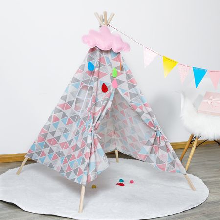 New Indian Children's Tent Portable Playpen for Children Folding Wigwam Play House Child Tipi Baby Room Decor Birthday Gift