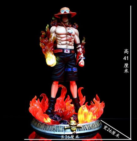 Anime One Piece GK Dream Studio Ace 41cm Action Figures Collection Model Toys