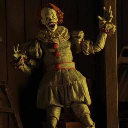Tronzo New NECA IT Pennywise 2017 Movable PVC Action Figure Model Horror Movie IT Clown Collection Halloween Figurine Toys Gifts