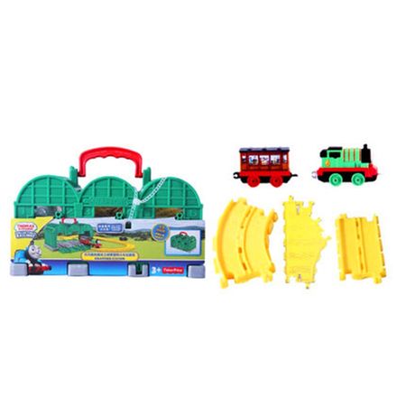 Thomas & Friends DWB94 Train Track Toy Tidmouth Sheds Die-cast Matel Engine Playset Train Station Storage Box For Children Gift