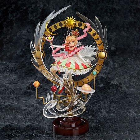 44cm Anime Cardcaptor Sakura Kinomoto Stars Bless You PVC Action Figure Anime Figure Collection Model Toys Doll Gift