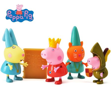 Original Peppa George Pig Friends Learning Classroom Scene Action Figures Toy Peppa Princess Figures Children Toy Gift