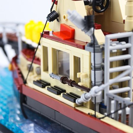 Buildmoc Fishing Boat City Great Vehicles Bricks Building Blocks Model toys for Childrens Kids Christmas Gift