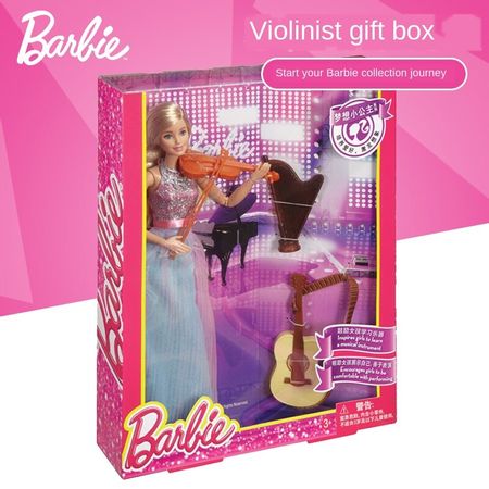 Original Barbie Fashionista Dolls Violin set Wedding dress Princess Toys for Girls Assortment Bonecas Barbie Doll Birthday Gifts