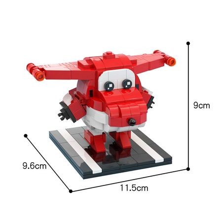 Buildmoc Super Heros Airplane Robot Ledi Travel Around the World 40893 MOC Model Building Blocks Educational Toy Brick