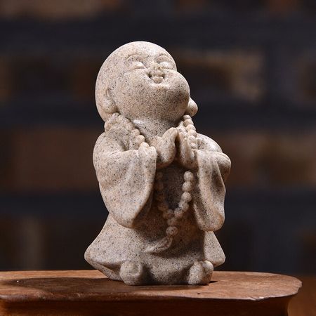 Buddha Little Monk Resin Jewelry Creative Sculpture Home Decoration Gift Home Furnishing Pieces Resin Fengshui Zen God
