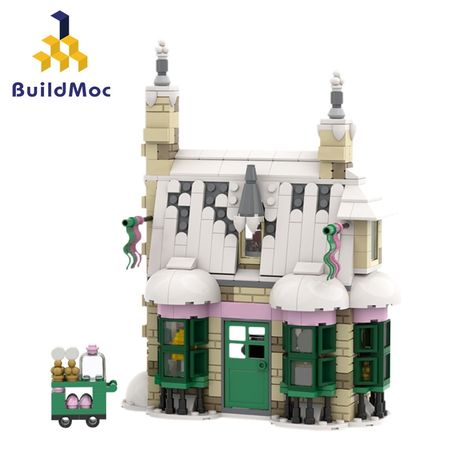 Buildmoc City Bricks Honeydukesss Magic World Wizard Candy House SP001 46627 Movie Model Building Block Toy Children's Gift