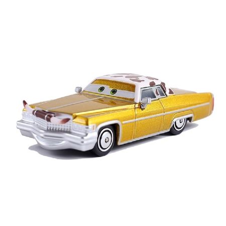 Disney Pixar Racing 3 40 style electroplated gold McQueen and Raymond 1:55 die-cast car metal alloy boy children's toy gift