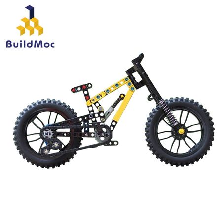Buildmoc Technic Series Mountain Bike Blocks Building Toys Bicycles Creator Set Transformable DIY Model For Children Gifts